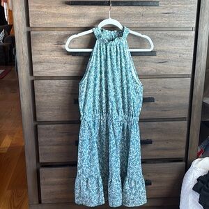 Floral Halter Neck Dress